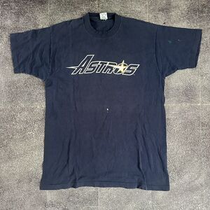 Men's Vintage 90's Salem Houston Astros Jeff Bagwell Blue Jersey T Shirt Sz L